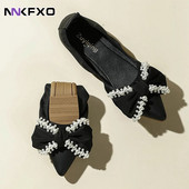 Moteriški vasariniai seklios snukio antgalio lankeliai moterims Minkšti „Lazy A Pedal“ batai Plokštūs batai moteriški batai moterims Vc3124