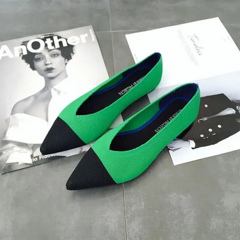 Нови балетни обувки Дамски обувки тип лодка с равни пръсти Дамски модни мокасини Дамски еспадрили с приплъзване Дамски обувки с високо качество