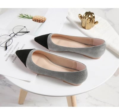 Női lapos bőr hegyes lábujj csúszás naplopókon All Match Elegáns stílus Alkalmi női cipők Zapatos De Mujer női cipők