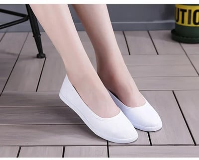 Maogu Moteriški slaugytojo teniso bateliai Moteriški basutės 2024 m. pavasaris, 2024 m. pavasaris, vasaros drobė mergaitei, laisvalaikio minkšti moteriški balti sportbačiai