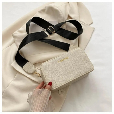 Jednostavna torba za fotoaparat, mala ukrasna četvrtasta torba, puna torba s patentnim zatvaračem-XF8013