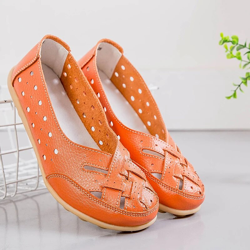 Naiste lamedad moodsad nahast kingad Naised õõnsad jalanõud Ema suvesandaalid Naiste kingad Naiste kingad