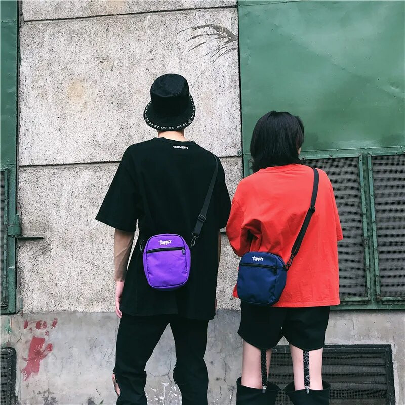 DOLOVE Ženska ležerna jednostavna torbica Hip hop stil Ženske ručne torbe Mini torbe za rame Torbica za par telefona Klasična torbica za djevojke