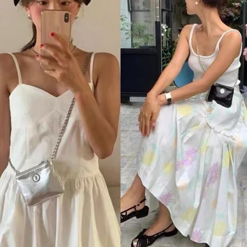 2023 m. mados prekės ženklo monetų piniginė Korėjietiškas PU odos kryžminis kūno krepšys moterims lūpų dažų kortelės Pinigų laikymo krepšiai Mini pečių krepšiai