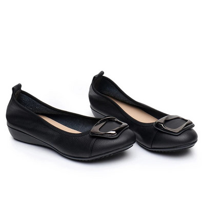 Didelis dydis 43 Moteriški batai iš karvės odos Pavasaris Vasara Plokštieji Batai Patogūs Kelioniniai Darbiniai Batai Moteriški Madingi Loaferiai Sulankstomi moteriški plokščiapadžiai