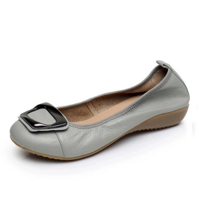 Didelis dydis 43 Moteriški batai iš karvės odos Pavasaris Vasara Plokštieji Batai Patogūs Kelioniniai Darbiniai Batai Moteriški Madingi Loaferiai Sulankstomi moteriški plokščiapadžiai