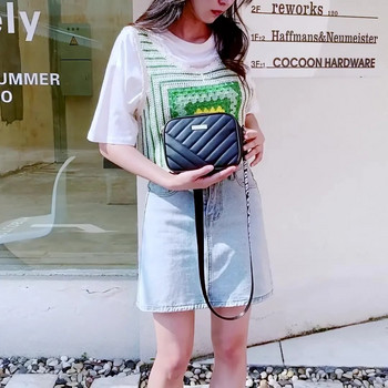 Модна туристическа чанта за фотоапарат PU кожена чанта през рамо Нова чанта с макара с органайзер Чанта за фотоапарат Чанта за телефон през рамо Дамска чанта през рамо