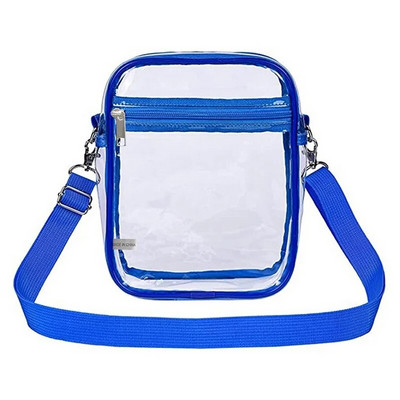 Ženska prozirna ručna torbica, prozirna PVC torba za preko ramena, torbica, torbica s uklonjivim remenom