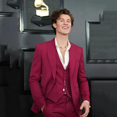 Modno muško odijelo Trodijelni sako prsluk Hlače Formalna zabava Najnoviji dizajn Regular Slim Fit Jednobojni set