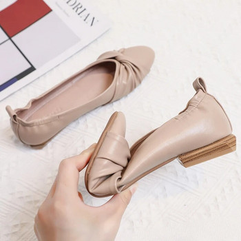 Нови пролетни, елегантни, равни обувки с остри пръсти, големи размери, дамски обувки, удобни дамски обувки Vc4342