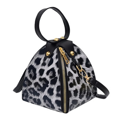 Leopard Print Woman Krepšys PU Oda Crossbody Krepšiai Mini mergaičių pasiuntinių krepšiai Moteriška pečių rankinė Gyvatės oda Sankabos krepšys Piniginė