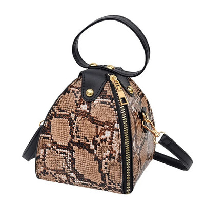 Leopard Print Woman Krepšys PU Oda Crossbody Krepšiai Mini mergaičių pasiuntinių krepšiai Moteriška pečių rankinė Gyvatės oda Sankabos krepšys Piniginė