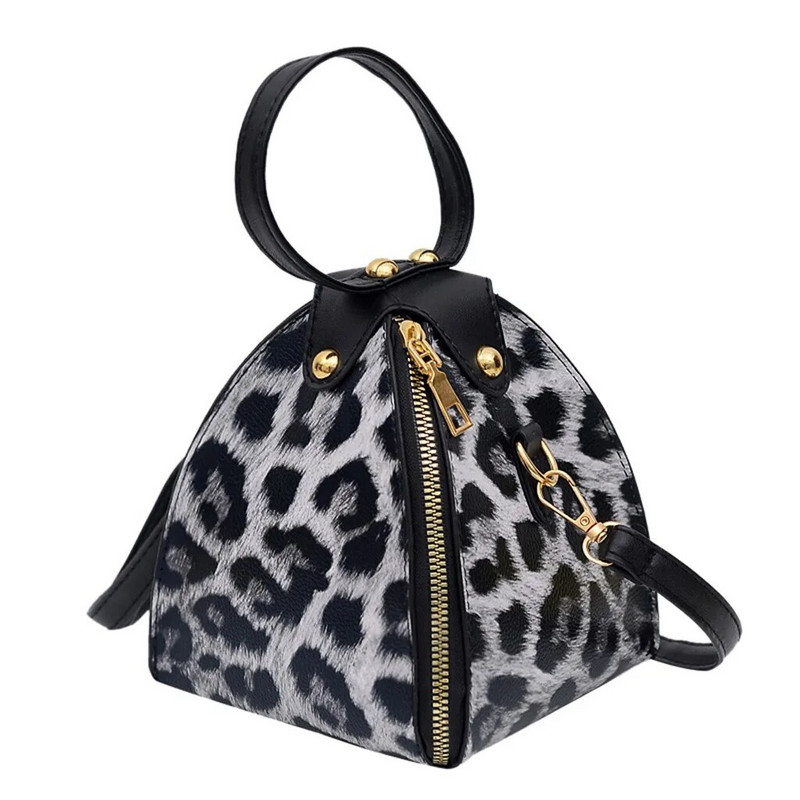 Leopard Print Woman Krepšys PU Oda Crossbody Krepšiai Mini mergaičių pasiuntinių krepšiai Moteriška pečių rankinė Gyvatės oda Sankabos krepšys Piniginė