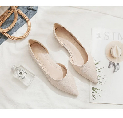 Velike proljetne jesenske cipele s ravnim dnom i ravnim dnom, jednobojne cipele s ravnom potpeticom, jednobojne, natikače Zapatos De Mujer