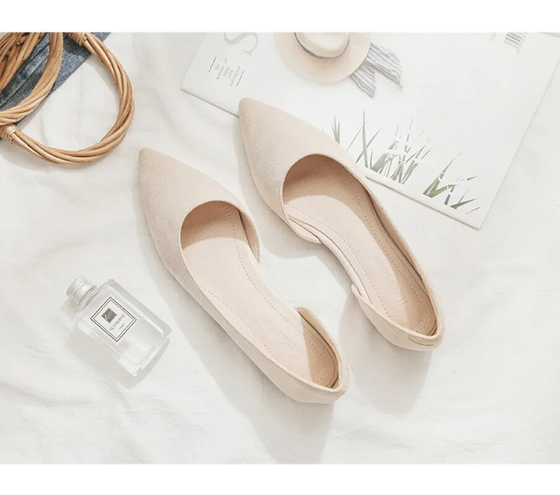 Velike proljetne jesenske cipele s ravnim dnom i ravnim dnom, jednobojne cipele s ravnom potpeticom, jednobojne, natikače Zapatos De Mujer