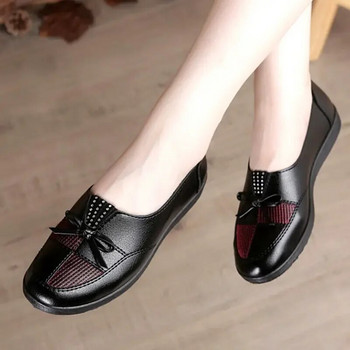 2024 φθηνά παπούτσια Γυναικεία δερμάτινα φλατ Γυναικεία φλατ Ανοιξιάτικα παπούτσια Κλασικά γυναικεία loafers casual δερμάτινα παπούτσια