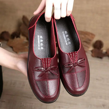 2024 φθηνά παπούτσια Γυναικεία δερμάτινα φλατ Γυναικεία φλατ Ανοιξιάτικα παπούτσια Κλασικά γυναικεία loafers casual δερμάτινα παπούτσια