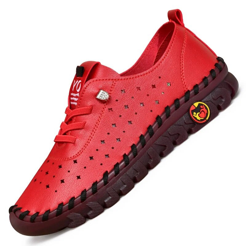 Uued kevadised tossud naiste kingad, platvormkingad vabaaja nööriga, nahast lamedad, emade jalatsid naiste balletis