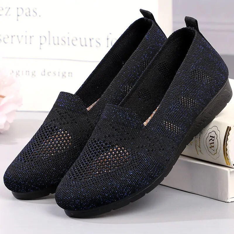 Nauji tinkliniai kvėpuojantys sportbačiai Moteriški, kvėpuojantys, lengvi batai, plokščiapadžiai, laisvalaikio batai moteriški batai, kojinės, avalynė, moteriški Zapatillas Mujer