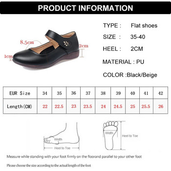 Rimocy 2021 Νέα γυναικεία φλατ με μαλακό κάτω μέρος με μαύρο λουράκι στον αστράγαλο Casual παπούτσια Γυναικεία άνετα Pu δερμάτινα ρηχά στοματικά παπούτσια