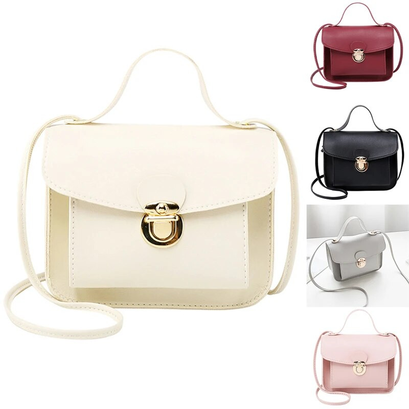 Női válltáska PU több egyszínű színű alkalmi kis négyzet alakú hátizsák nyári retro stílusú női átlós kézitáska