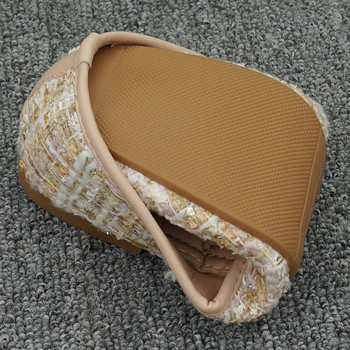 Корейски модни дамски обувки Плоски обувки с квадратни пръсти с пеперуди Ежедневни плитки обувки тип лодка с голям размер Дамски мокасини 2023 Пролет Есен