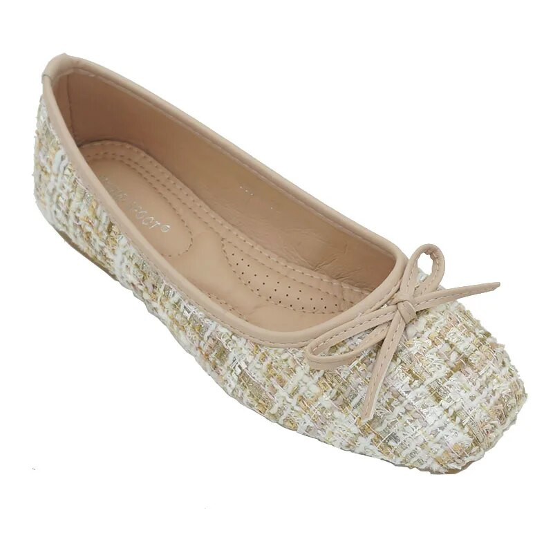 Korejske modne ženske cipele Ravne ravne cipele s četvrtastim prstima Ležerne plitke cipele velike veličine Ženske natikače 2023. Proljeće Jesen