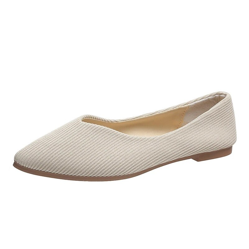 Batai moterims Madingi kvėpuojantys moteriški plokščiapadžiai moteriški tinkliniai smailūs batai moterims