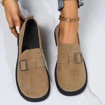 Plus Size Γυναικεία Loafers Ανοιξιάτικα φθινοπωρινά γυναικεία ρετρό παπούτσια Νέα Loafers Flat αντιολισθητικά με φούστα Μαλακή σόλα Μονά παπούτσια για γυναίκες