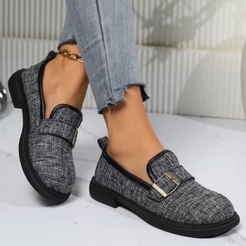 Plus Size Γυναικεία Loafers Ανοιξιάτικα φθινοπωρινά γυναικεία ρετρό παπούτσια Νέα Loafers Flat αντιολισθητικά με φούστα Μαλακή σόλα Μονά παπούτσια για γυναίκες