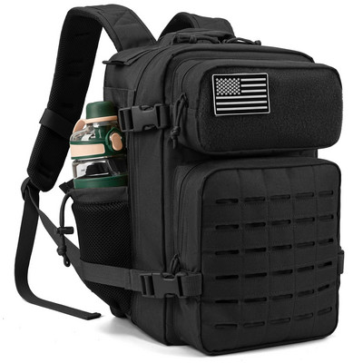 QT&QY 25L vojni taktički ruksaci za muškarce Army Laser Cut Molle Daypack Small Bug Out Bag Gym Ruksak s dvostrukim držačima za čaše