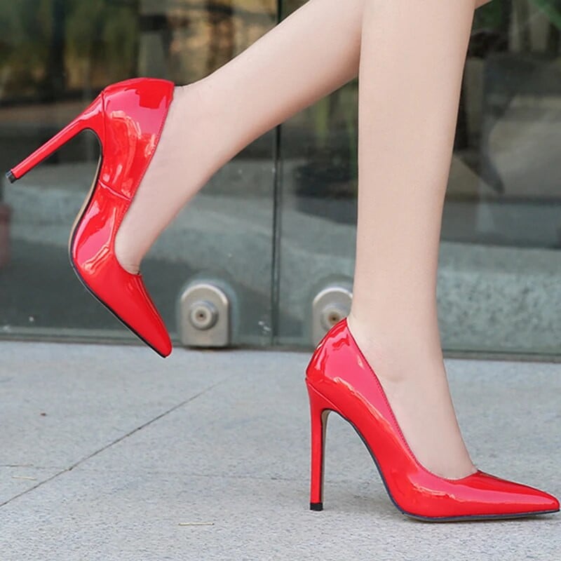 Cipele na visoku petu Ženske stiletto jednobojne ležerne cipele OL cipele u vilinski stil Seksi brend Visokokvalitetne seksi velike veličine 35-46