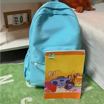 Раница Soft Sister Едноцветна ученическа чанта с голям капацитет 2022 г. Ученически сезон Нова раница Ins за колежани