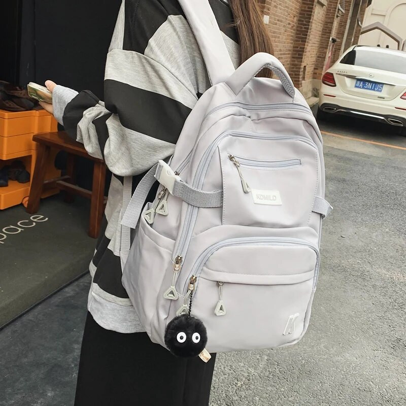 JOYPESSIE mados paauglių vandeniui atsparus knygų krepšys vidurinės mokyklos mergaitėms berniukams, nailoninis juodas kuprinė, moteriškas nešiojamas kompiuteris Mochila