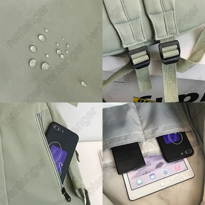 Női fiú nejlon hátizsák utazási hálós női diák egyetemi iskolatáska férfi lány menő laptop hátizsák férfi divatos könyves táskák női