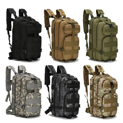 20-30L Férfi Női Camo Trekking Horgásztáska Vadásztáska Utazó hátizsák Katonai hátizsákok Taktikai Sport Kemping Túratáskák
