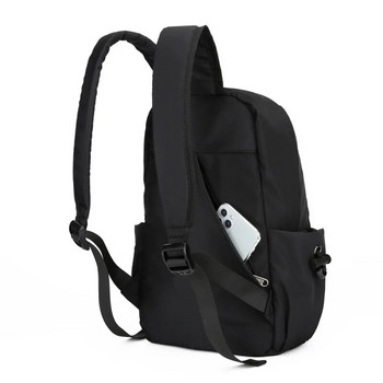Мини мъжка раница Модна малка черна ученическа чанта през рамо за мъж 2023 г. Дизайнерски платнени водоустойчиви спортни мъжки раници за пътуване