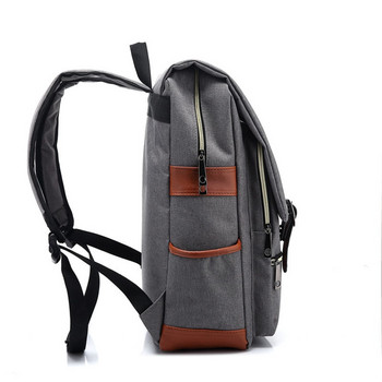 Винтидж 16-инчова раница за лаптоп Дамски платнени чанти Мъжки платнени раници за пътуване и свободно време Ретро ежедневна чанта Ученически чанти за тийнейджъри