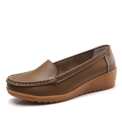 2021. Ženske ravne cipele od prave kože Ženske ležerne ženske cipele Natikače balerinke Ženske hodajuće ženske mokaine za veće veličine