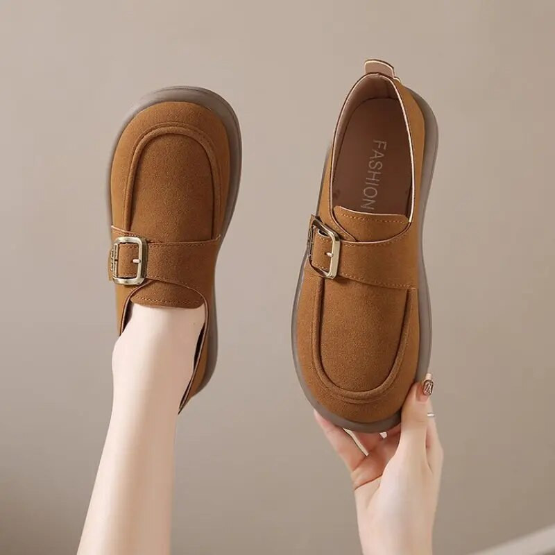 Moteriški batai, 2024 m. Nauji „Femme Flats“ batai Vulkanizuoti laisvalaikio sportbačiai Moteriški „Slip-on“ plokščiapadžiai „Mother“ batai dideli, 35–42 dydžio madingi patogumai