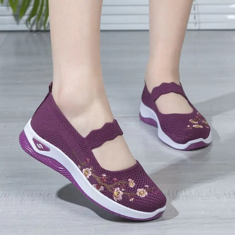 Ženske tenisice na tanke cipele Mary Janes Loafer Cipele Prozračne ležerne ženske cipele Lagane i mekane mrežaste cipele za hodanje Zapatillas Mujer
