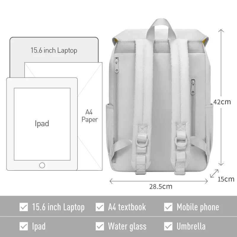 MAH 2022 új hátizsák női főiskolai hallgató számítógépes iskolatáska Csúcskategóriás, nagy kapacitású kis utazó hátizsák
