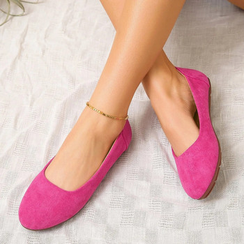Плоски пролетни нови плоски с моден принт с плитка уста Големи размери Единични дамски обувки Луксозни