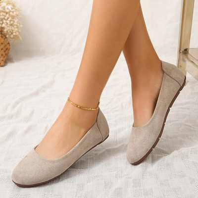 Ravne proljetne nove ravne cipele s modnim printom, plitkim ustima, luksuzne jednostruke ženske cipele velikih veličina