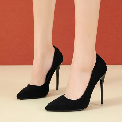 Cipele na super visoke špicere Ženske uredske cipele sa šiljatim prstima na tanku petu Ženske velike veličine 44 45 zapatos mujer