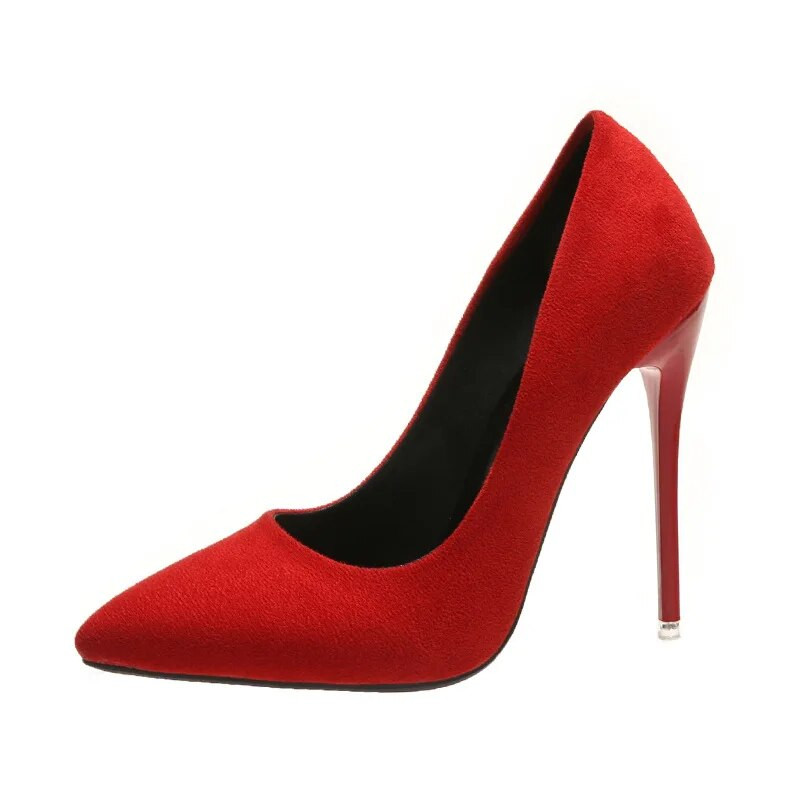 Cipele na super visoke špicere Ženske uredske cipele sa šiljatim prstima na tanku petu Ženske velike veličine 44 45 zapatos mujer