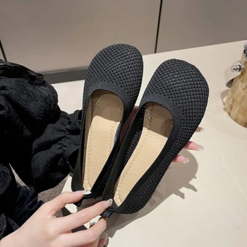 Μόδα Flats Barefoot Γυναικεία Loafers Άνοιξη Φθινόπωρο Casual Παπούτσια Espadrilles Sneakers Flat Heel Weaving Τετράγωνο Μέγεθος 42