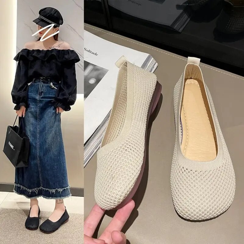 Madingi batai basomis kojomis Moteriški batai Pavasario rudeniniai laisvalaikio batai Espadrilės sportbačiai plokščiakulniai audimo kvadratiniai pirštai 42 dydis