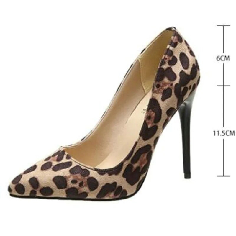 Crveni gumeni donji dio Cipele s visokom potpeticom Ženske cipele s leopard printom, seksi stilettos dizajnerske cipele s potpeticom za zabave, isporuka
