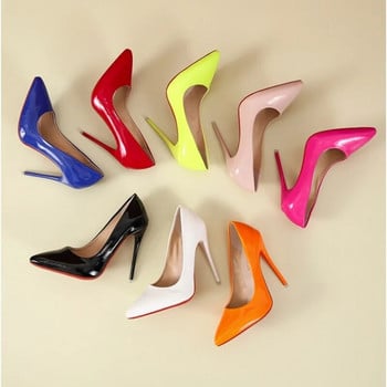 Γυναικεία παπούτσια σέξι ψηλοτάκουνα 35-45 σε μέγεθος 12 εκ. Λεπτό στιλέτο δεξιοτεχνίας Γυναικεία παπούτσια για πάρτι με μυτερές μύτες 2023 Νέα